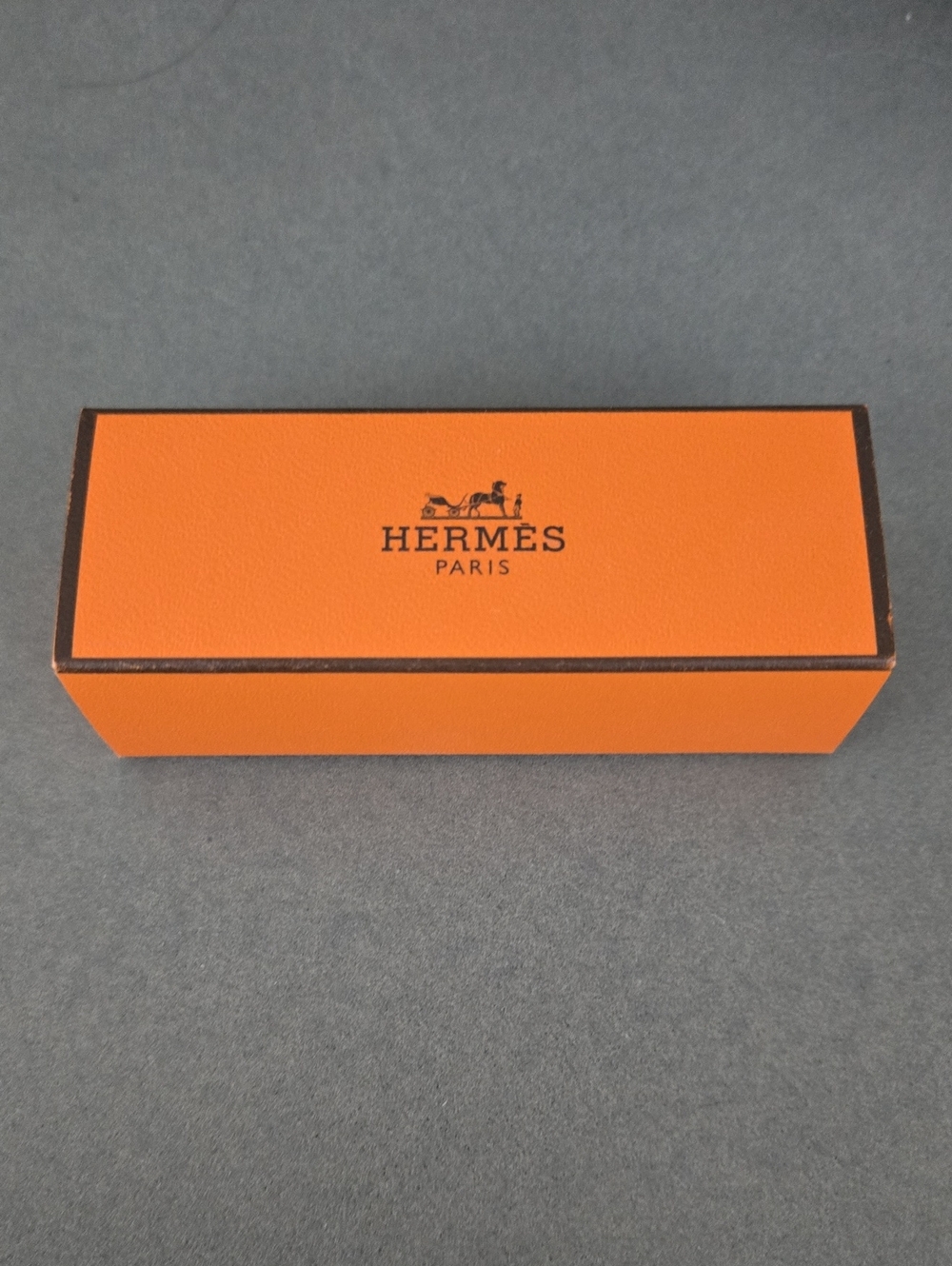 New never used HERMÈS BOX  lipstick box case... Hermès Paris orange box mini